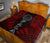 Palau Premium Quilt - Palau Seal Polynesian Red Tattoo - Polynesian Pride