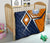 Marshall Islands Premium Quilt - Marshall Islands Flag with Polynesian Patterns - Polynesian Pride