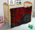 Tahiti Personalised Premium Quilt - Tahiti Seal In Heartbeat Patterns Style (Red) - Polynesian Pride