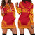 Papua New Guinea Women's Hoodie Dress - Polynesian Flag Chief Red - Polynesian Pride