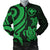 Polynesian Hawaii Men Bomber Jacket - Green Tentacle Turtle Green - Polynesian Pride