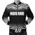 Kosrae Men's Bomber Jacket - Fog Black Style Black - Polynesian Pride