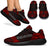 Wallis And Futuna Sport Sneakers - Polynesian Tattoo Red Black - Polynesian Pride