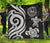 Tahiti Polynesian Premium Quilt - White Tentacle Turtle - Polynesian Pride