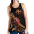 Hawaii Polynesian Women Tank Top - Turtle With Blooming Hibiscus Gold - Polynesian Pride