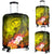 Polynesian Hawaii Luggage Covers - Kanaka Maoli Humpback Whale with Tropical Flowers (Yellow) - Polynesian Pride