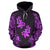 Hawaii Hoodie Hibiscus Polynesian Tattoo Purple - Polynesian Pride