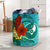 Yap State Laundry Basket - Tropical Flowers Style Laundry Basket - Yap State One Size Blue - Polynesian Pride