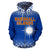 Marshall Islands Polynesian Zip up Hoodie Blue Frog - Polynesian Pride