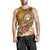 Tonga Men's Tank Top - Turtle Plumeria (Gold) - Polynesian Pride