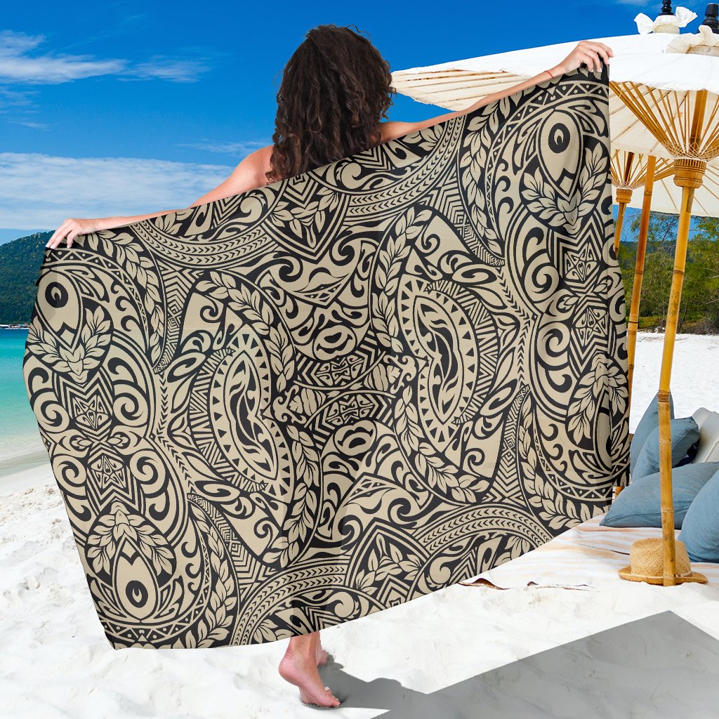 Polynesian Sarong Royal Premium Polyester Gold One Size - Polynesian Pride