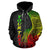 American Samoa Polynesian Custom Zip up Hoodie Coconut Reggae - Polynesian Pride