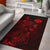 Wallis And Futuna Area Rugs Turtle Hibiscus Red Red - Polynesian Pride