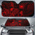 Samoa Auto Sun Shades Turtle Hibiscus Red Auto Sun Shade Universal Fit Red - Polynesian Pride