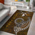 American Samoa Custom Personalised Area Rugs - Polynesian Boar Tusk Brown - Polynesian Pride