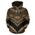 Hawaii Polynesian Tribal Hoodie New Warrior Style Golden Color - Polynesian Pride