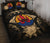 Tahiti Polynesian Quilt Bed Set Hibiscus Gold Black - Polynesian Pride