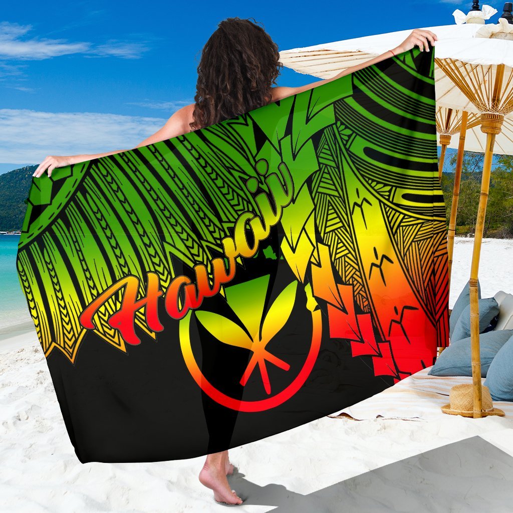 Polynesian Hawaii Sarong - Tribal Wave Tattoo Reggae Women One Style Reggae - Polynesian Pride