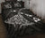 Hawaii Manta Ray Map Polynesian White Quilt Bed Set - Polynesian Pride