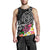 American Samoa Polynesian Men's Tank Top - Turtle Plumeria (Black) - Polynesian Pride