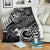 Polynesian Premium Blanket - White Shark Polynesian Tattoo White - Polynesian Pride