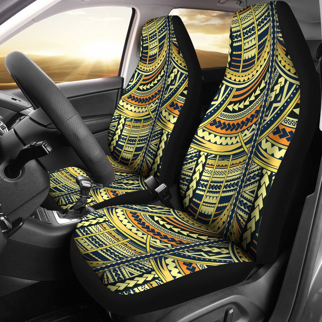 Polynesian Car Seat Cover - Polynesian Tattoo 24 Universal Fit Art - Polynesian Pride