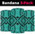 Polynesian Tradition Turquoise Bandana 3 - Pack - Polynesian Pride