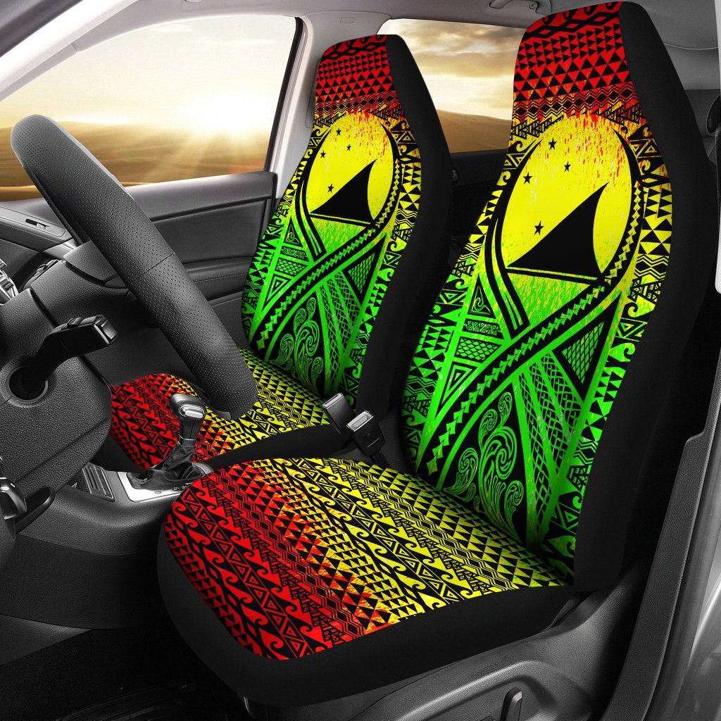 Tokelau Car Seat Cover - Tokelau FLag Polynesian Tattoo Reggae Universal Fit Reggae - Polynesian Pride