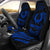 Pohnpei Micronesian Custom Personalised Car Seat Covers - Blue Tribal Wave Universal Fit Blue - Polynesian Pride