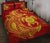 Hawaii Polynesian Personalised Quilt Bed Set - Vintage Polynesian Turtle (Red) Red - Polynesian Pride