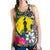 New Caledonia Women Racerback Tank - Turtle Plumeria Banana Leaf - Polynesian Pride