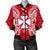 Wallis And Futuna Polynesian Men's Bomber Jacket Map Red White Red - Polynesian Pride