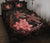 Hawaii Polynesian Turtle Plumeria Quilt Bed Set - Pog Style Red - Polynesian Pride