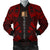 Tokelau Men Bomber Jackets - Polynesian Tattoo Red Red - Polynesian Pride