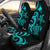 Papua New Guinea Car Seat Covers - Turquoise Tentacle Turtle Universal Fit Turquoise - Polynesian Pride