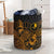 Yap Laundry Basket - Polynesian Turtle Hibiscus Gold Laundry Basket One Size Gold - Polynesian Pride