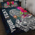 American Samoa Custom Personalised Quilt Bed Set - Summer Vibes Blue - Polynesian Pride