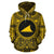 Tokelau ll Over Hoodie Tokelau Coat of rms Polynesian Gold Black Unisex Gold - Polynesian Pride