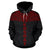 Kosrae All Over Hoodie Red Neck Style - Polynesian Pride