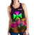 Wallis and Futuna Personalised Women's Racerback Tank - Summer Hibiscus Art - Polynesian Pride