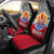 Tahiti Car Seat Covers - Tahiti Flag Polynesian Design Universal Fit Black - Polynesian Pride