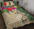 Tokelau Polynesian Quilt Bed Set - Hibiscus Turtle Tattoo Beige Beige - Polynesian Pride