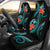 Polynesian Hawaii Car Seat Covers - Turquoise Plumeria Universal Fit TURQUOISE - Polynesian Pride