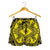 Polynesian Plumeria Mix Yellow Black Women's Short - Polynesian Pride