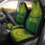 Society Islands Car Seat Cover - Society Islands Flag Polynesian Chief Tattoo Green Version Universal Fit Green - Polynesian Pride