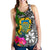 Tuvalu Women Racerback Tank - Turtle Plumeria Banana Leaf - Polynesian Pride