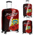 Tuvalu Polynesian Custom Personalised Luggage Covers - Coat Of Arm With Hibiscus Red - Polynesian Pride