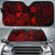 Tuvalu Auto Sun Shades Turtle Hibiscus Red Auto Sun Shade Universal Fit Red - Polynesian Pride