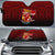 American Samoa Auto Sun Shades - Manulele Tausala Nuuuli (Ver 2) Auto Sun Shade Universal Fit Red - Polynesian Pride