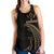 Kosrae Micronesia Women's Racerback Tank - Gold Tribal Wave - Polynesian Pride